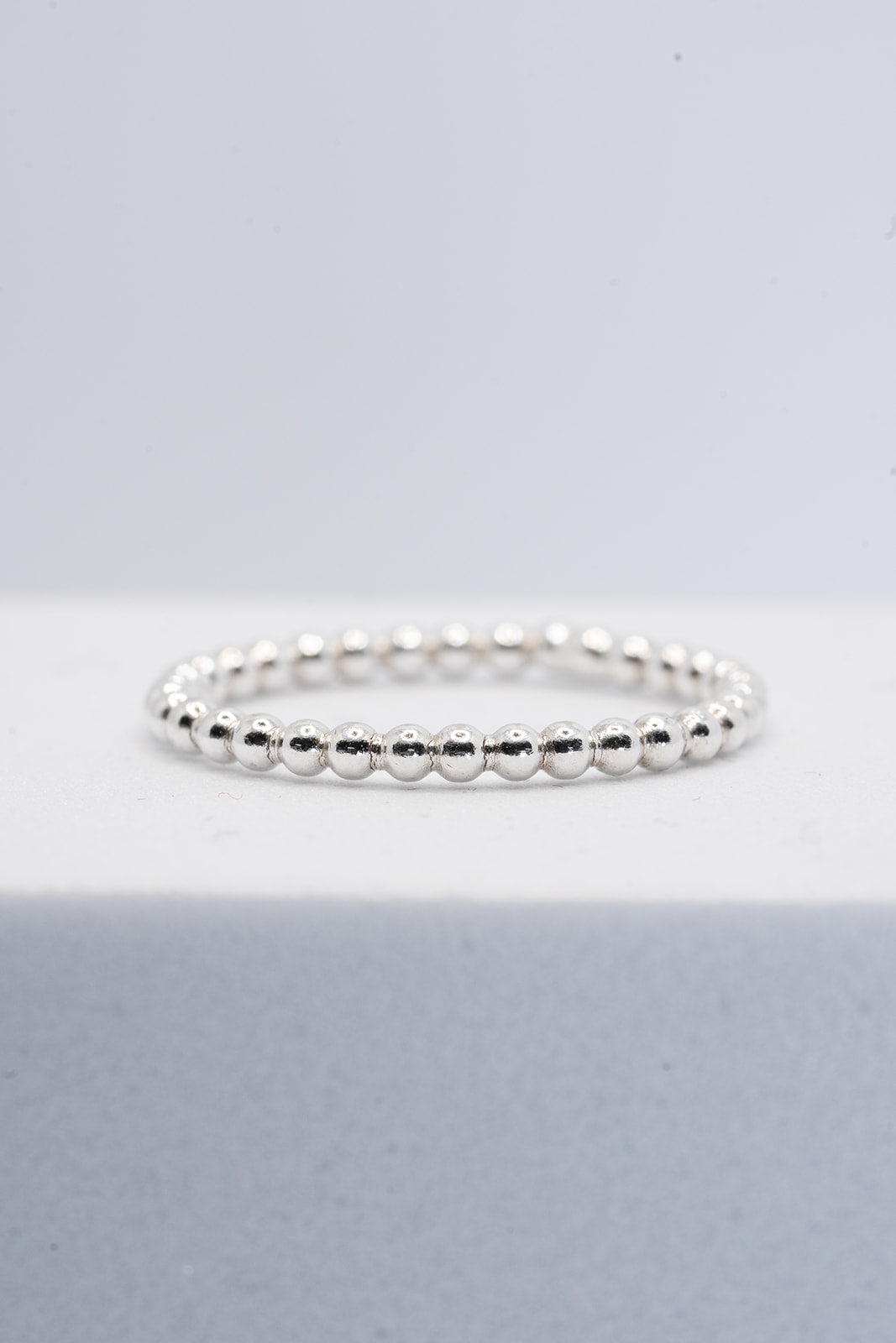 Beaded stacking ring size 0-P