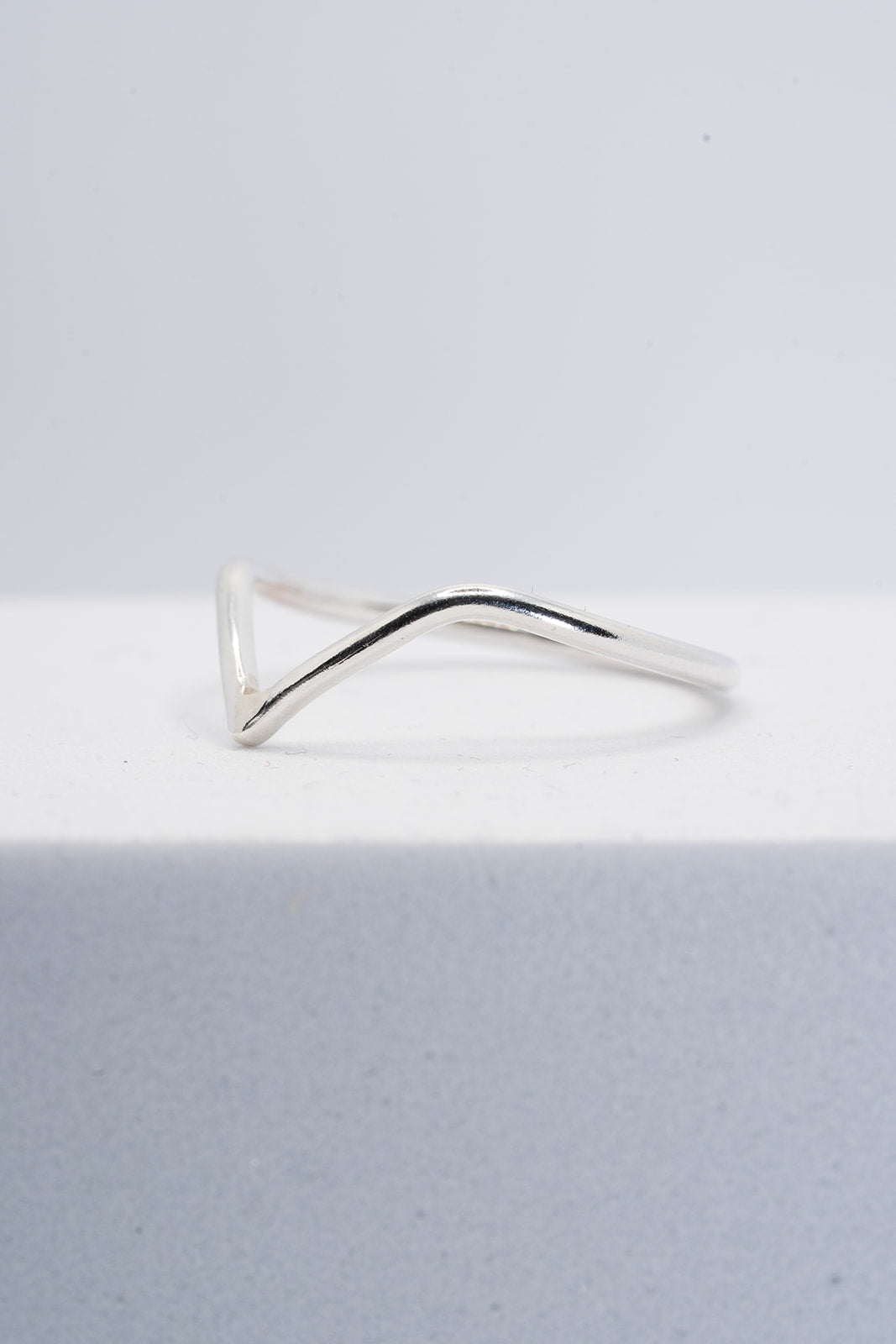 Small wishbone ring size R